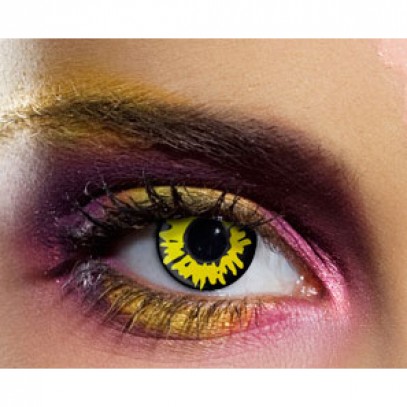 Monster Werwolf Kontaktlinsen gelb 