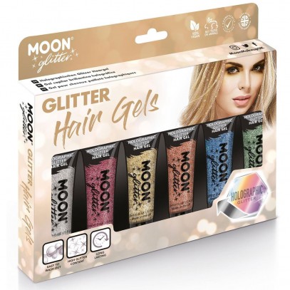 Moon Hair Gels Glitter Set