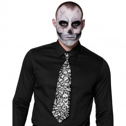 Mr. Skull Halloween Krawatte
