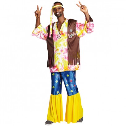 Mr Peace Hippe Kostüm 3tlg. für Herren