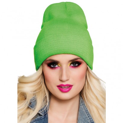 Neon Mütze grün