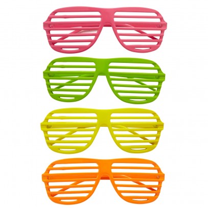 Neon Gitterbrille in 4 Farben 1