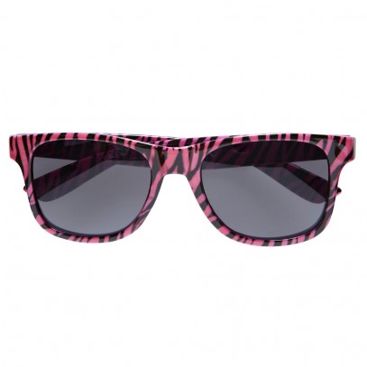 Nerdy Pink Zebra Brille