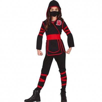 Red Storm Ninja Kostüm für Kinder