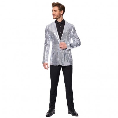 Suitmeister Sequins Silver Jacket für Herren