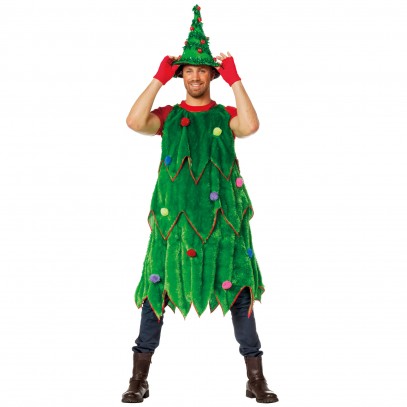 Erwachsene Weihnachtsbaum Damenkostüm Outfit Neuheit Weihnachtsbaum Kostüm