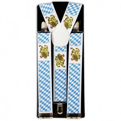 Oktoberfest Hosenträger mit Bayern-Wappen