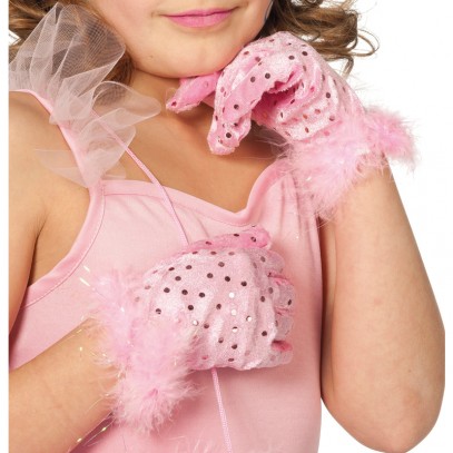 Pailletten Prinzessin Handschuhe für Mädchen