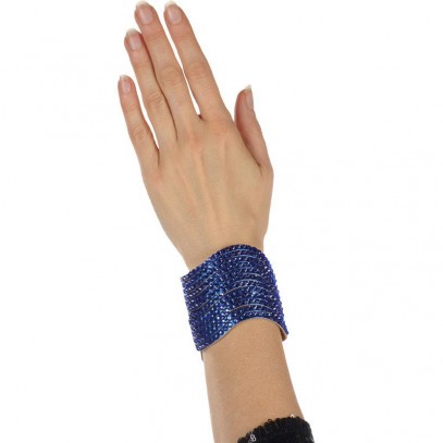 Pailletten Armband blau