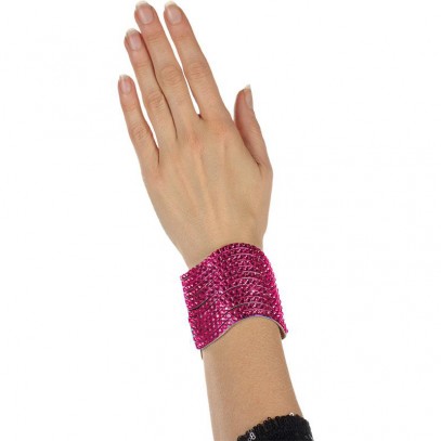 Pailletten Armband pink