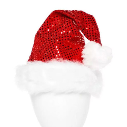 Plüsch Santa Glamour Mütze