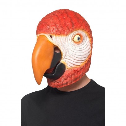 Papagei Latex Maske