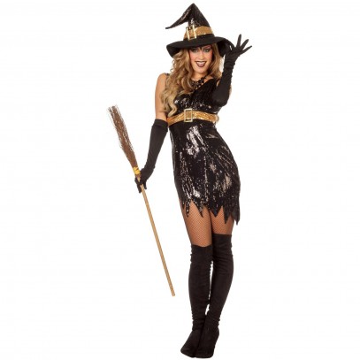 Party Witch Hexen Kostüm schwarz