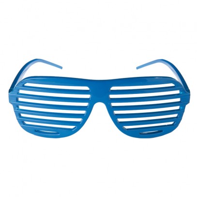 Gitterbrille Partybrille Atzen-Style blau 