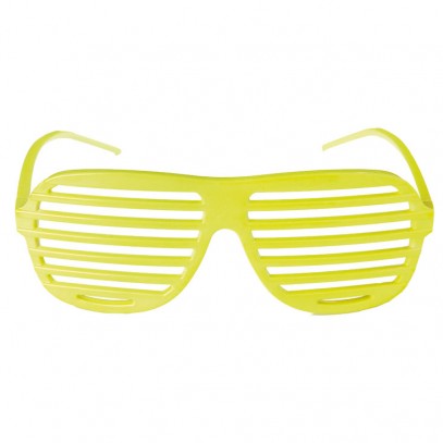 Gitterbrille Partybrille Atzen-Style gelb