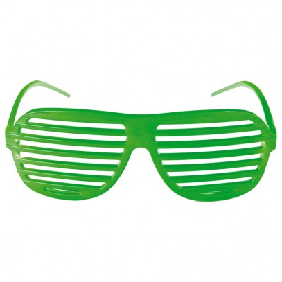 Gitterbrille Partybrille Atzen-Style grün