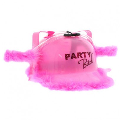 Party Bitch Trinkhelm pink 