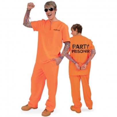 Party Prisoner Sträfling Kostüm