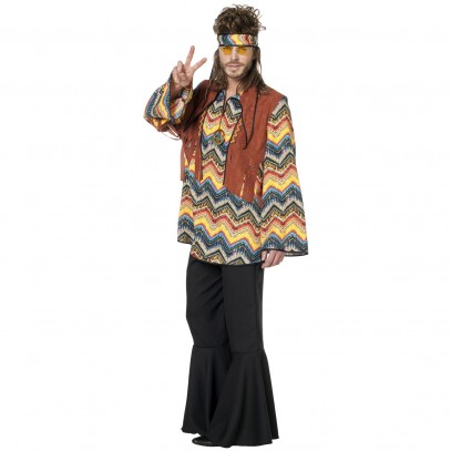 Peaceful Ziggy Woodstock Hippie Kostüm 1