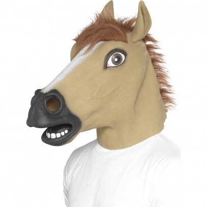 Pferde Maske aus Latex