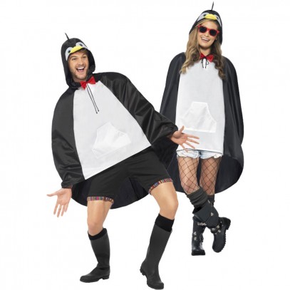 Pinguin Party Poncho Regenschutz