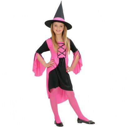 Pink Witch Hexenkostüm schwarz-pink