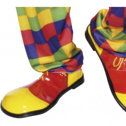 Pippo Jumbo Clown Schuhe rot-gelb
