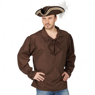 Piraten Hemd für Herren braun
