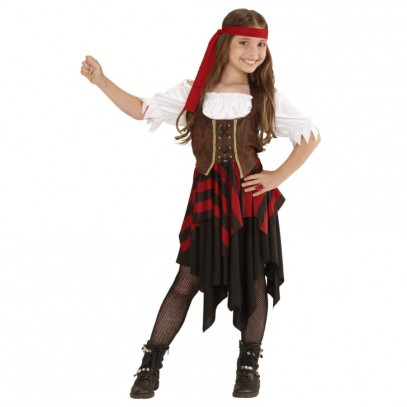 Piraten Kämpferin Mädchenkostüm