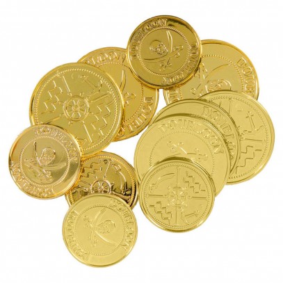 Piratenschatz Goldmünzen Set für Kinder 1