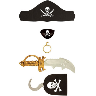 Totenkopf Piraten Set 5-teilig