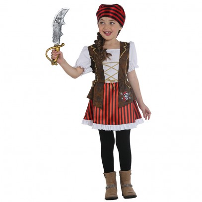 Piratin der Schatzinseln Kostüm für Kinder