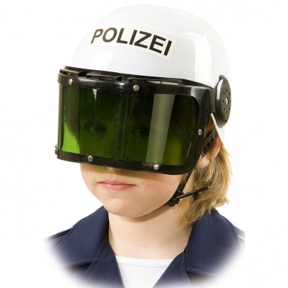 Polizeihelm mit Visier für Kinder