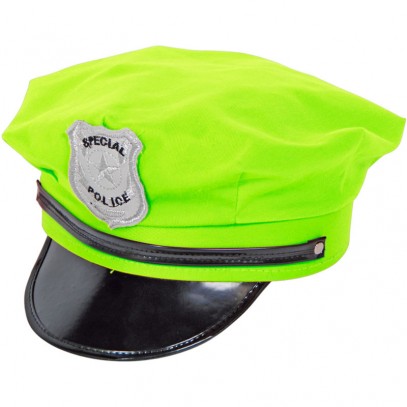 Polizeimütze neon-grün