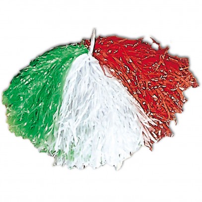 Pom Pom Italien grün-weiß-rot