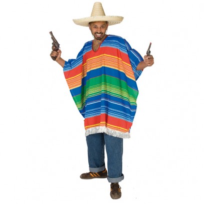 Poncho Mexikaner Kostüm für Herren