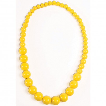 Pop Art Perlenkette Gelb