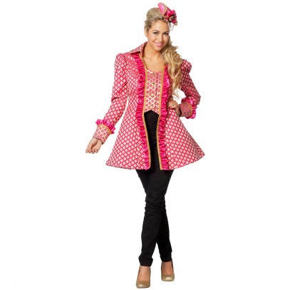 Premium Wappen Jacke in pink-gold für Damen