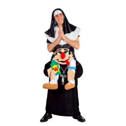 Priester Huckepack Kostüm