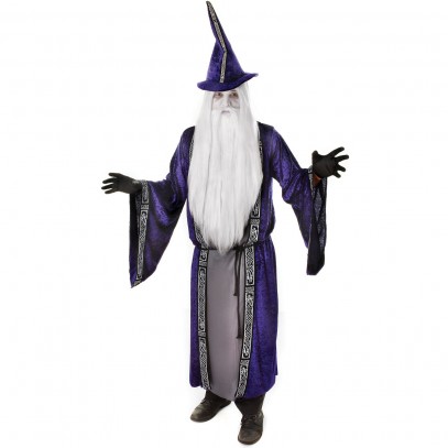 Purple Wizard Zauberer Kostüm