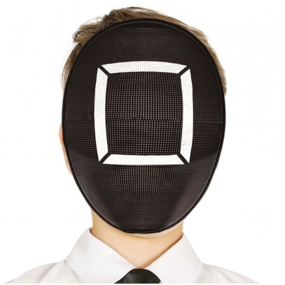 Killer Game Maske Quadrat für Kinder