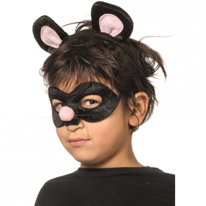 Ratte-Maske mit Ohren 