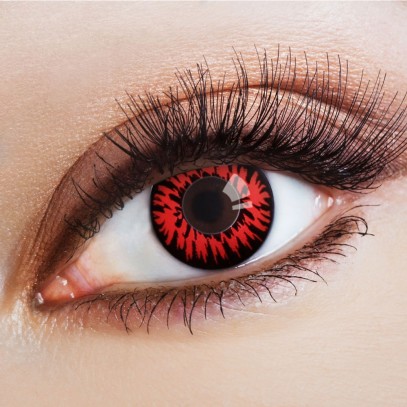 Red Explosion Kontaktlinse 1