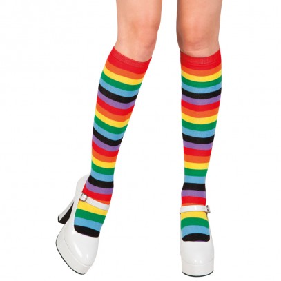 Regenbogen Clown Socken