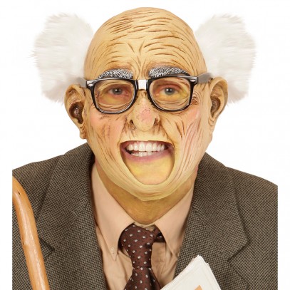 Rentner Opa Maske mit Haaren 1