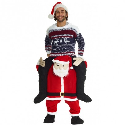 Santa Weihnachtsmann Huckepack Kostüm