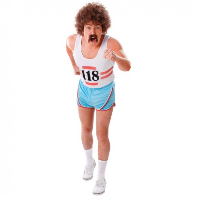 Retro Läufer Sportler Kostüm