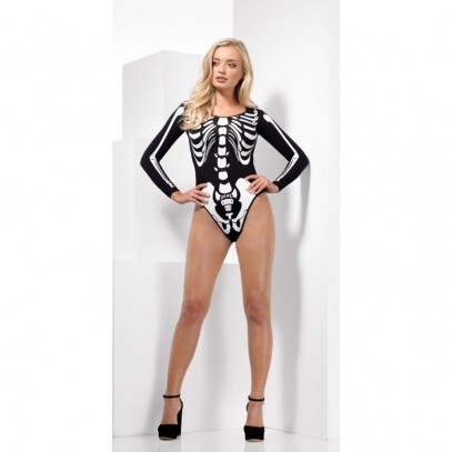 Scary Skeleton Skelett Body für Damen