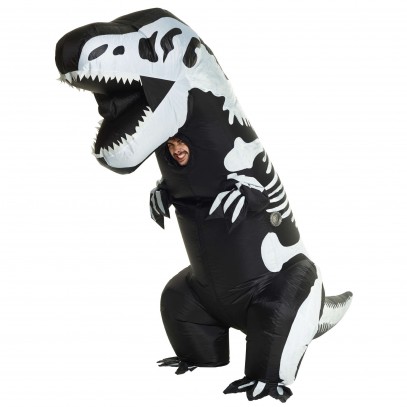 Riesen T-Rex Skelett Kostüm Aufblasbar