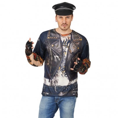 Punk Rocker 3D-Shirt für Herren
